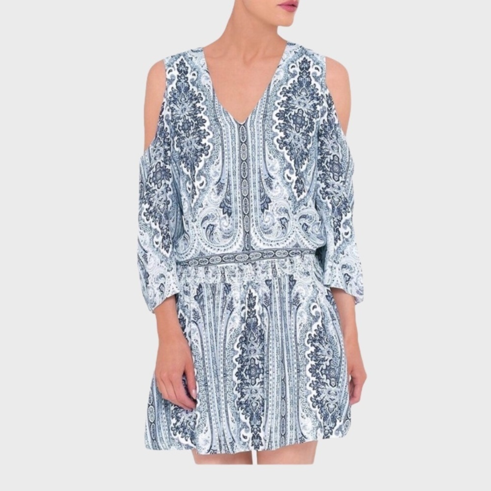 𝅺Alice + Olivia Jolene Cold Shoulder Mini Dress